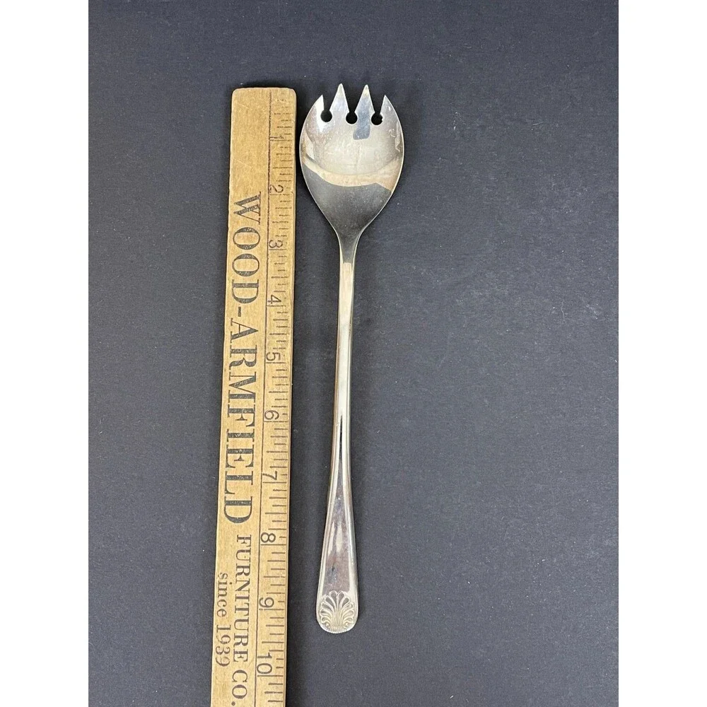 W.A. ITALY Silverplated Salad Fork 9.25 Inch Vintage